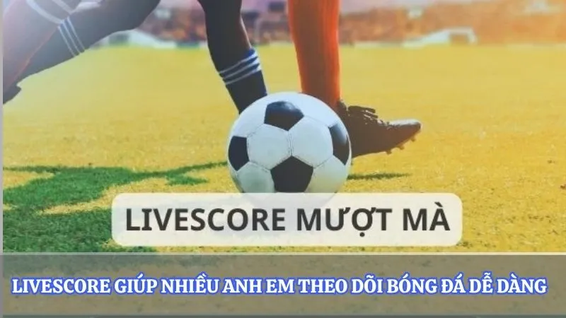 Livescore giúp nhiều anh em theo dõi bóng đá dễ dàng